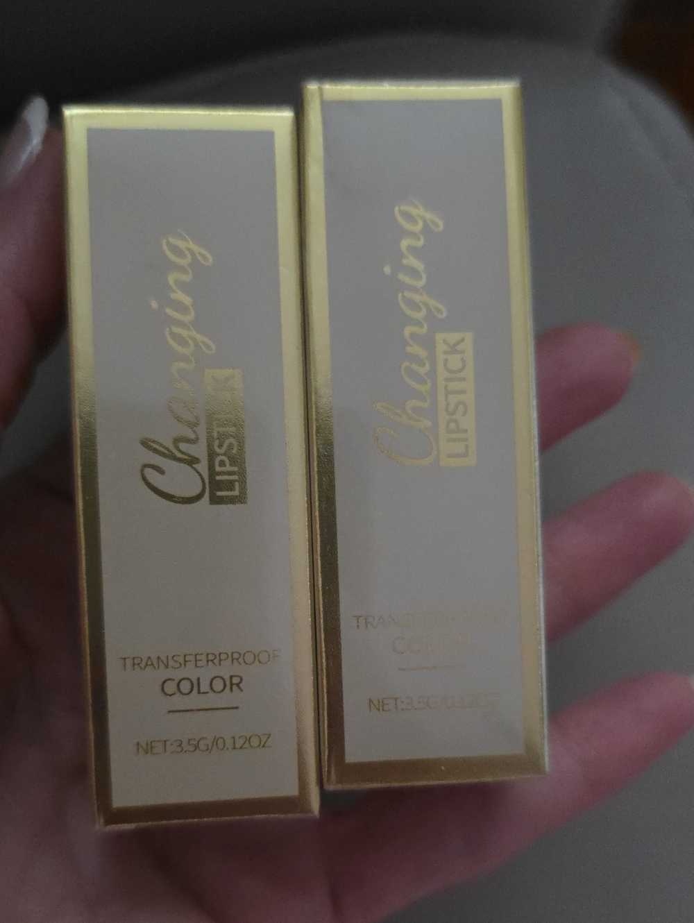 Changing Lipstick - Nude & Gold Packaging